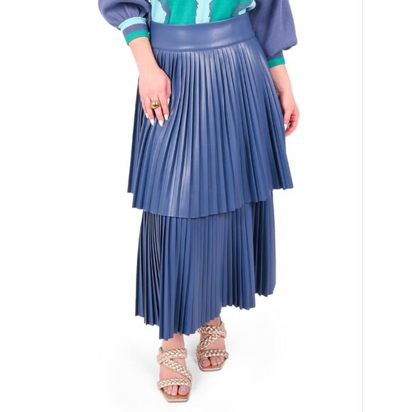 EMILY MCCARTHY Chloe Skirt - Vintage Indigo NWT size xl - Picture 3 of 12
